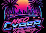 create a custom vaporwave and neon business logo